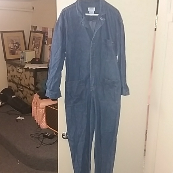 calvin klein denim jumpsuit